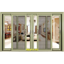 Customiezd Design Double Tempered Glass Aluminum Sliding Door with Screen